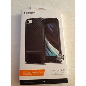 Spigen Core Armor Cellphone Case for iPhone SE 4.7,  iPhone 7 OR  8 Black NEW